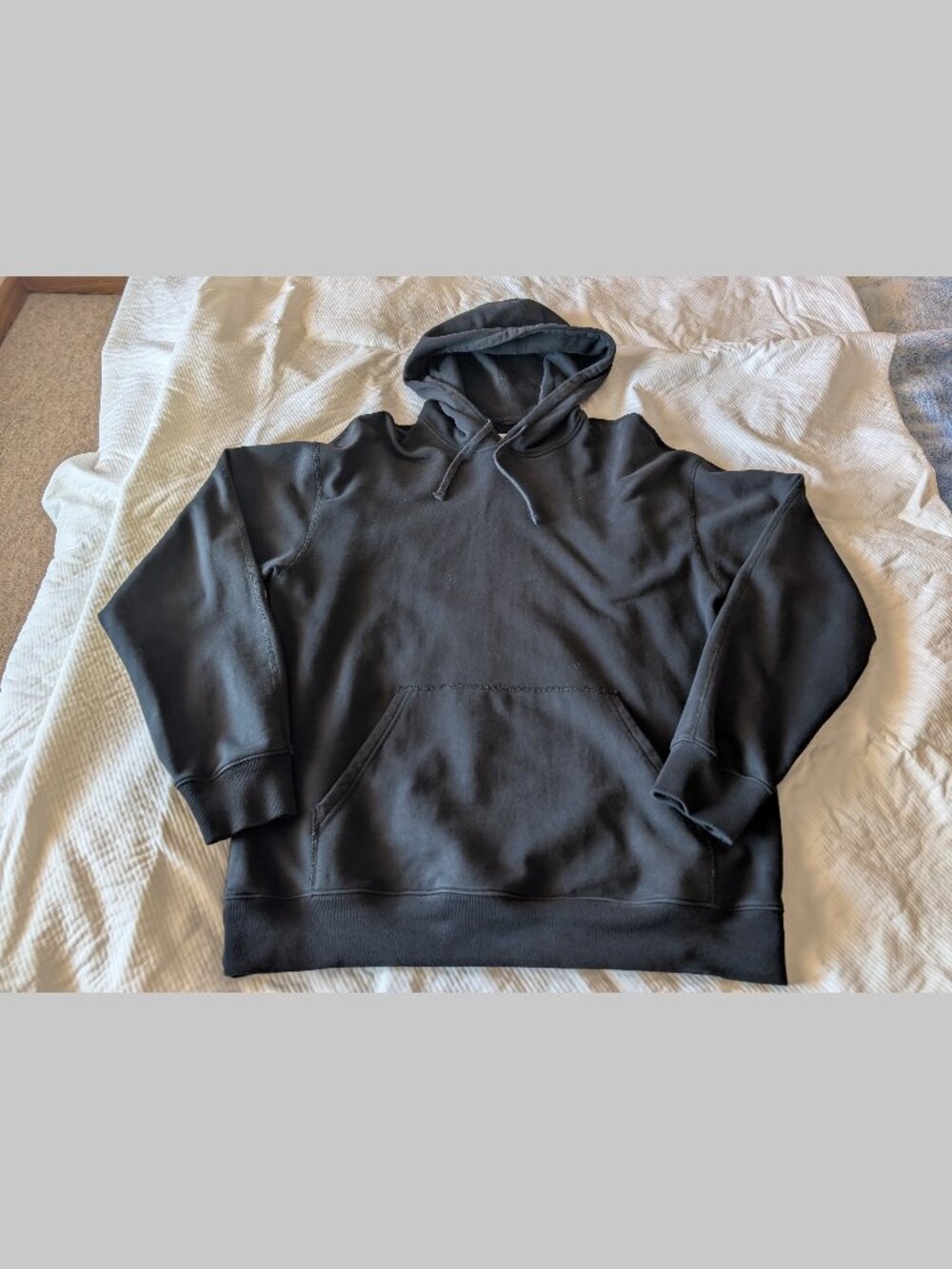 Reigning Champ Charcoal Gray Hooded Sweatshirt